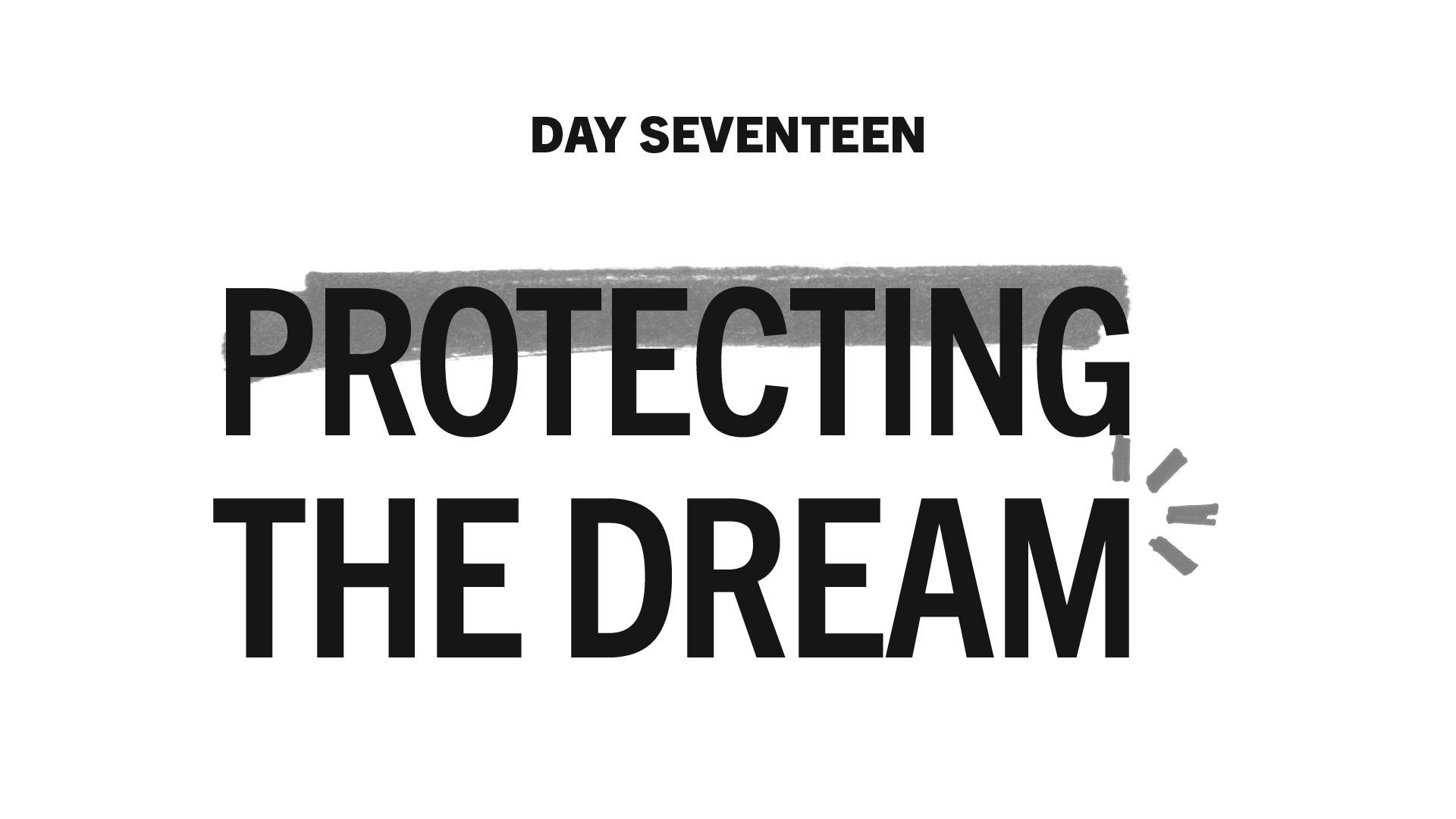 Day 17: Protecting The Dream